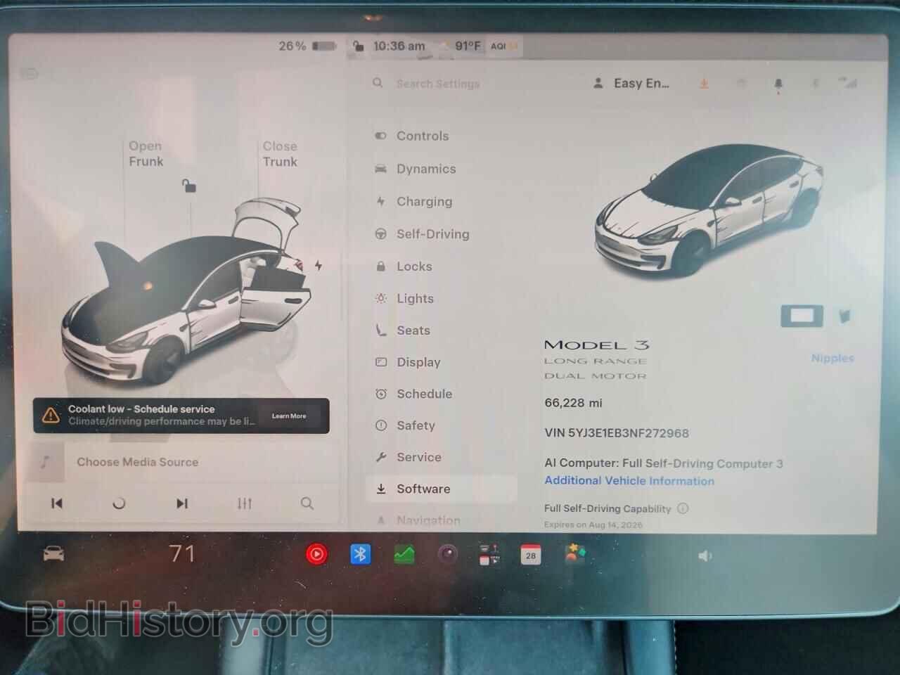 2022 TESLA MODEL 3 - VIN: 5YJ3E1EB3NF272968 - Фото 9