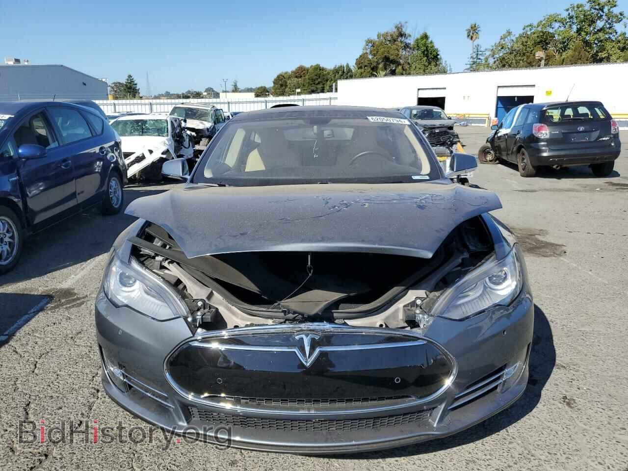 2014 TESLA MODEL S - VIN: 5YJSA1H13EFP37100 - Фото 5