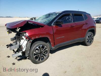 2022 Jeep COMPASS Limited, красный — VIN 3C4NJDCB5NT196650, Copart