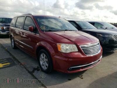 2011 Chrysler MINIVAN TOWN & COU, red — VIN 2A4RR5DG2BR614424, Copart