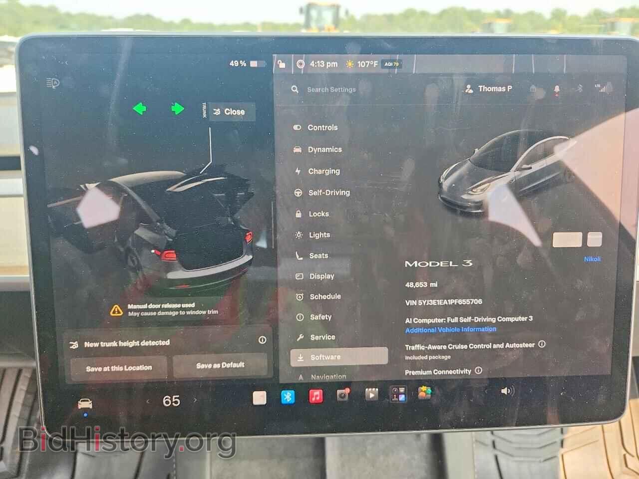 2023 TESLA MODEL 3 - VIN: 5YJ3E1EA1PF655706 - Photo 9