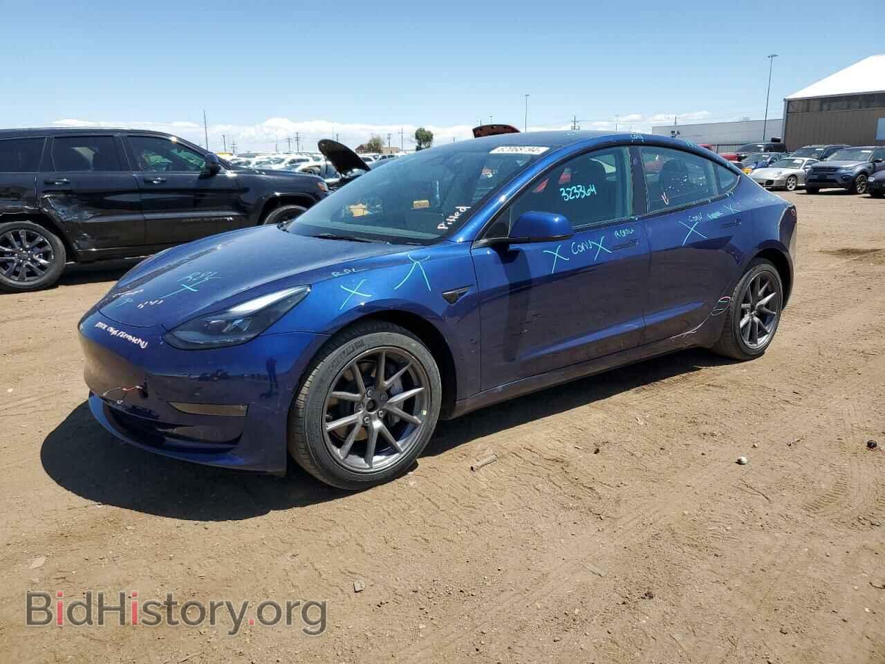 Photo 5YJ3E1EB8NF323364 - TESLA MODEL 3 2022