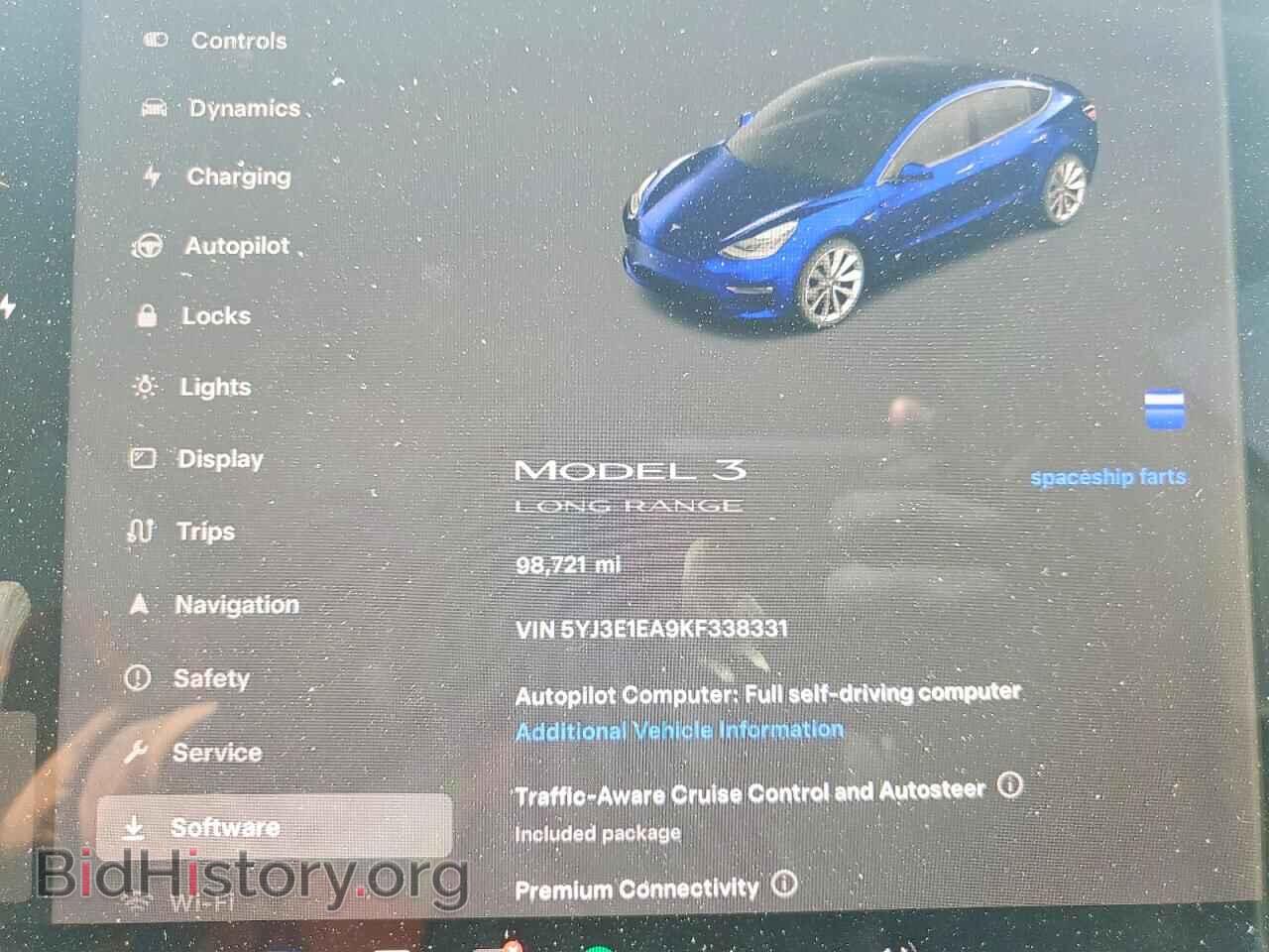 2019 TESLA MODEL 3 - VIN: 5YJ3E1EA9KF338331 - Photo 9