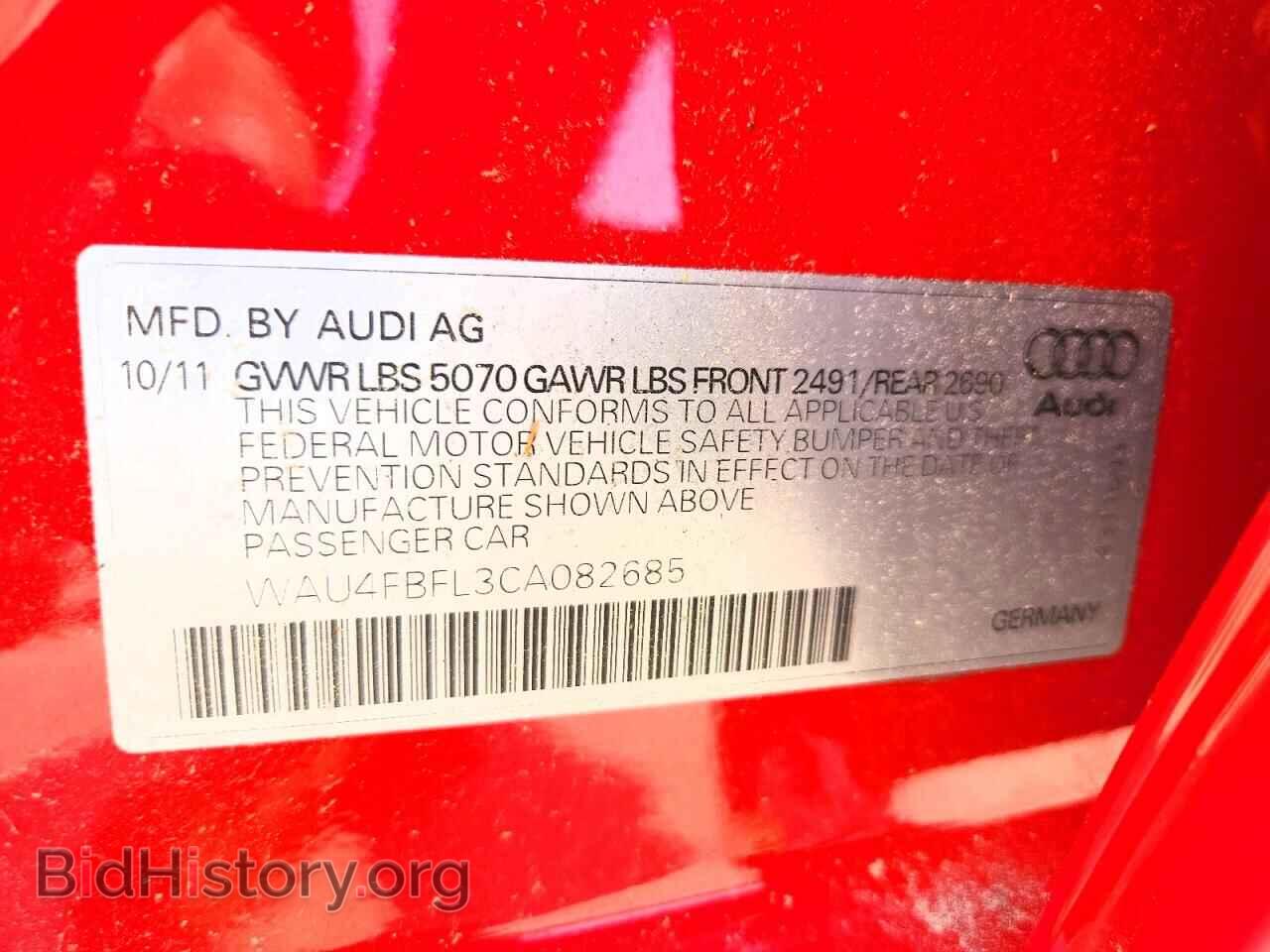 2012 AUDI A4 - VIN: WAU4FBFL3CA082685 - Photo 12