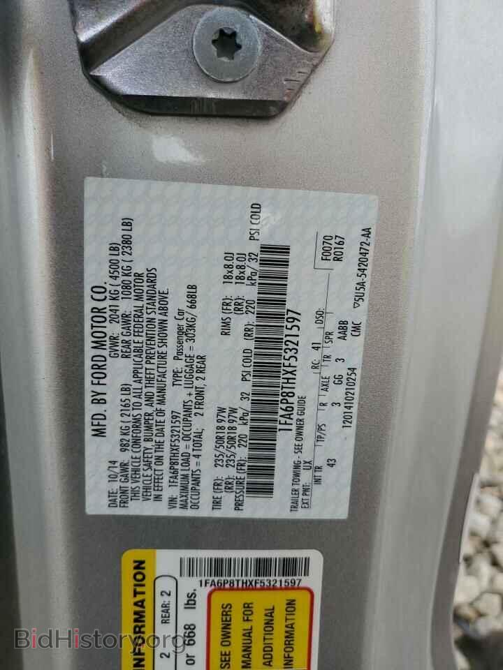 2015 FORD ALL Models - VIN: 1FA6P8THXF5321597 - Фото 12