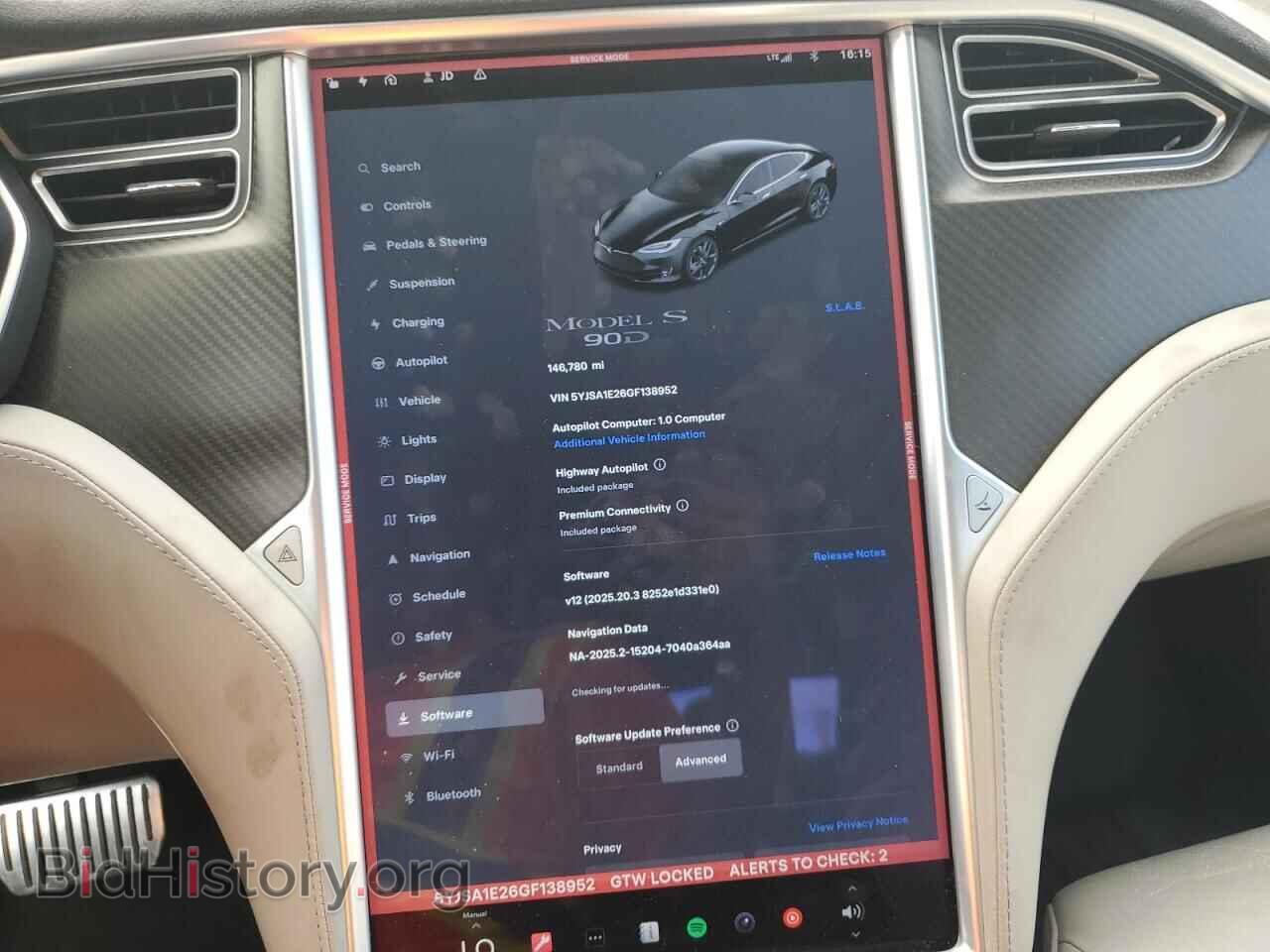 2016 TESLA MODEL S - VIN: 5YJSA1E26GF138952 - Фото 9