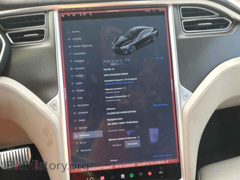 2016 Tesla MODEL S (VIN 5YJSA1E26GF138952) — фото 9 из 12