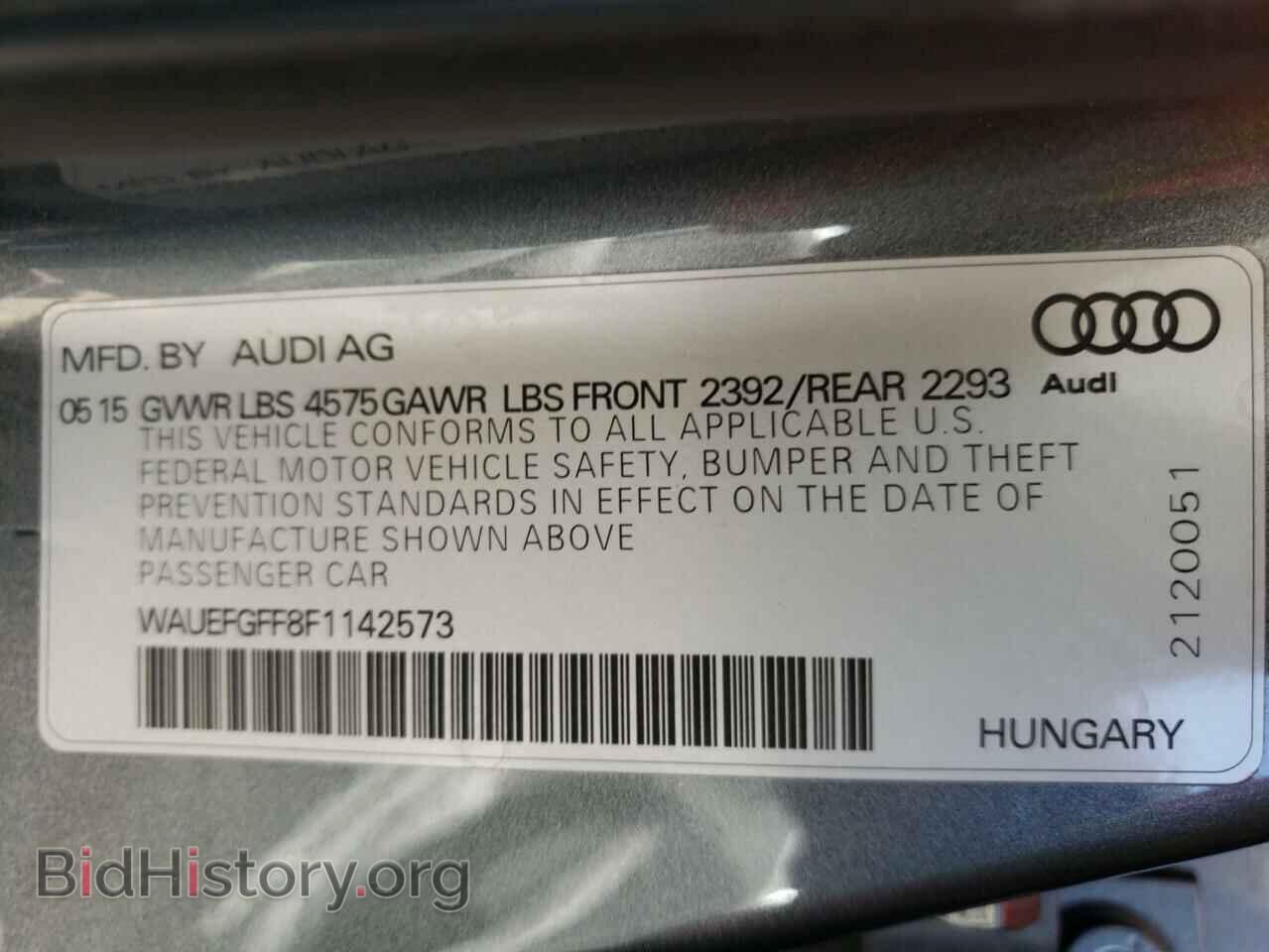 2015 AUDI A3 - VIN: WAUEFGFF8F1142573 - Фото 10