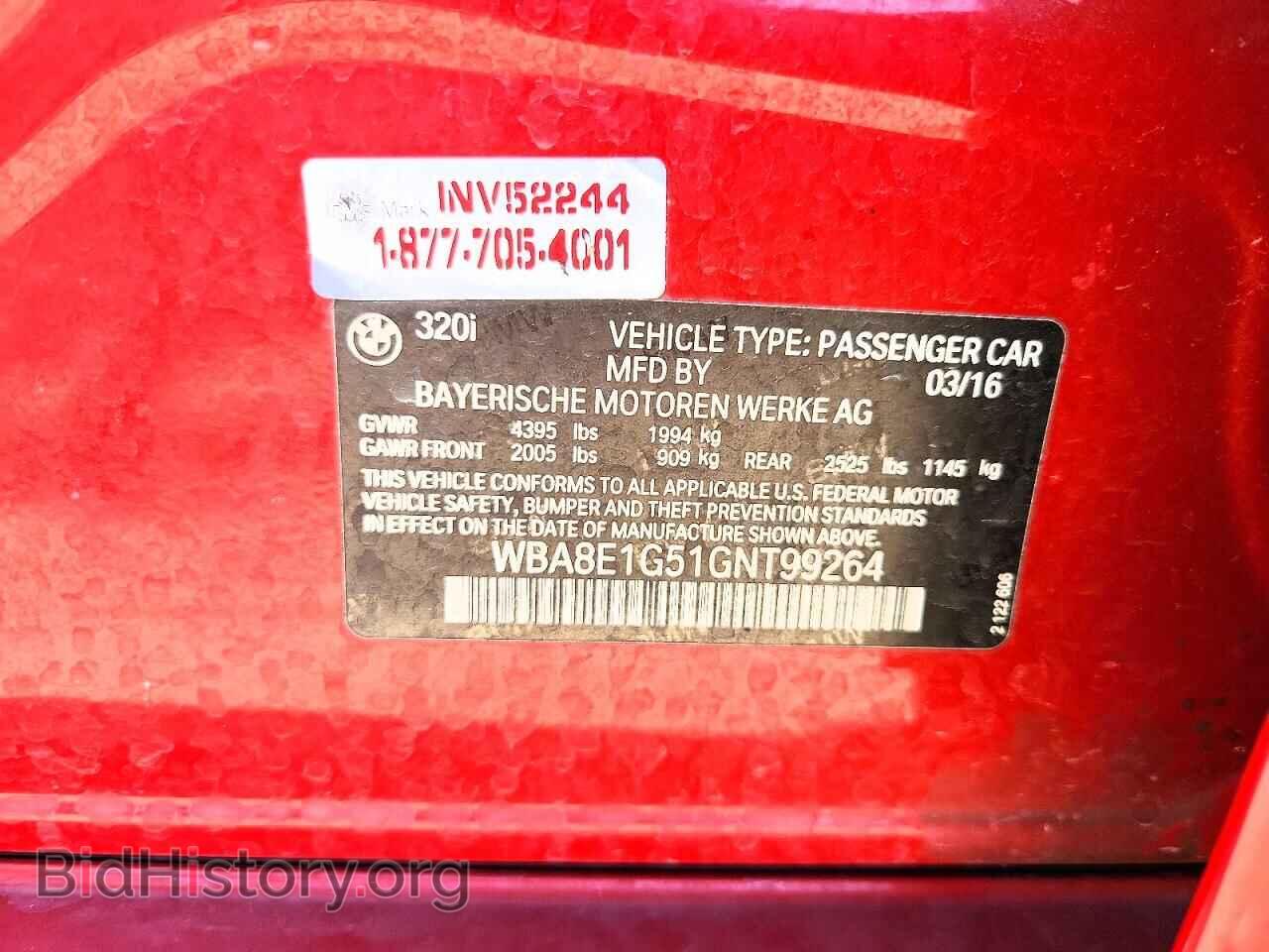 2016 BMW 3 SERIES - VIN: WBA8E1G51GNT99264 - Фото 12