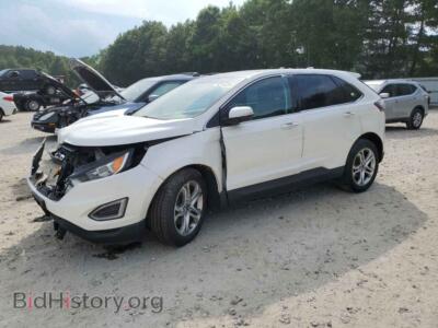 2015 Ford EDGE Titanium, белый — VIN 2FMTK4K88FBC15579, Copart