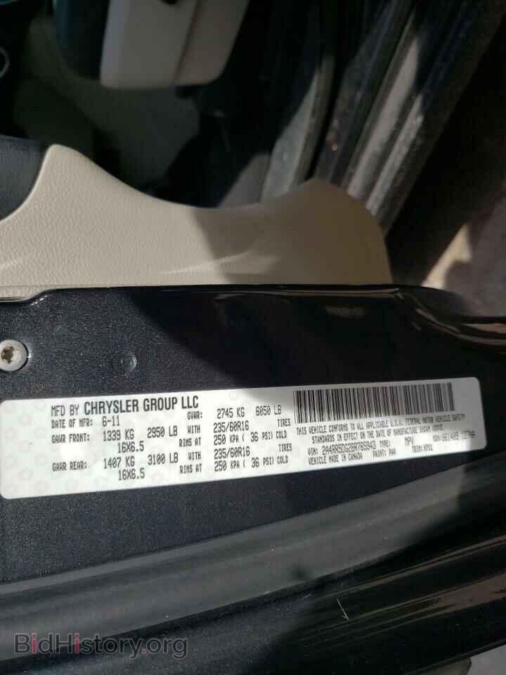 2011 CHRYSLER MINIVAN - VIN: 2A4RR5DG2BR765943 - Фото 10