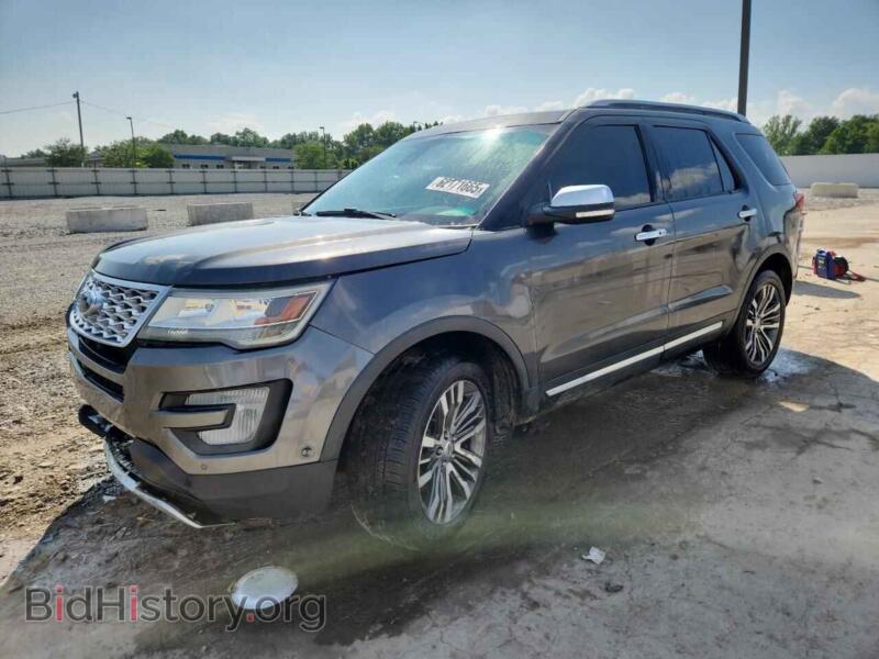 2016 Ford EXPLORER Platinum (VIN 1FM5K8HT6GGA53294) — фото 1 из 15, Copart, повреждение: передняя часть