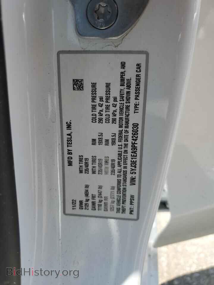 2023 TESLA MODEL 3 - VIN: 5YJ3E1EA9PF426030 - Фото 12