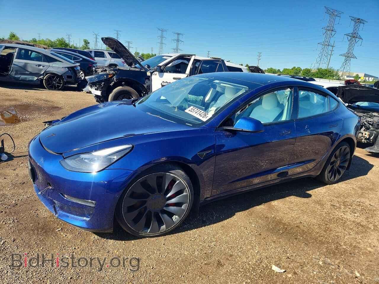 Фотография 5YJ3E1EC7NF266762 - TESLA MODEL 3 2022