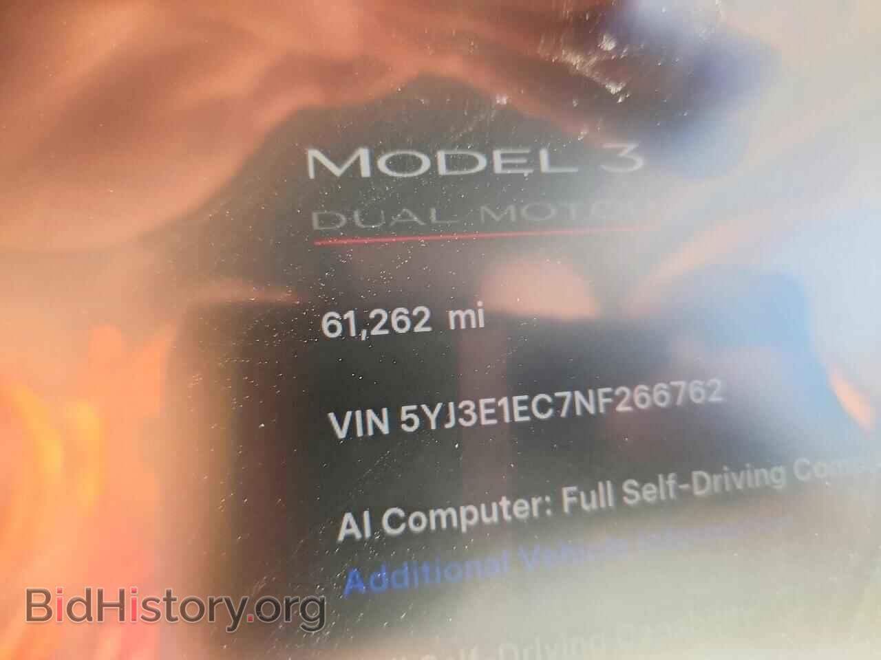 2022 TESLA MODEL 3 - VIN: 5YJ3E1EC7NF266762 - Фото 16