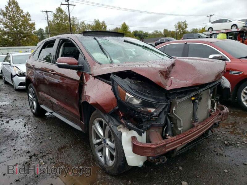 2016 Ford EDGE Edge Sport (VIN 2FMPK4AP5GBB86246) — фото 1 из 10, Copart, повреждение: передняя часть