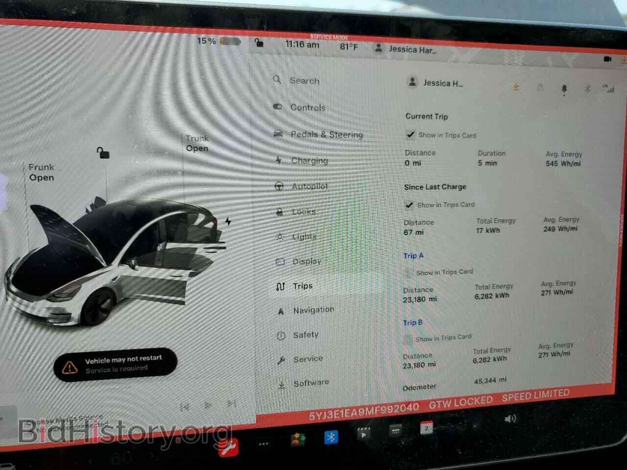 2021 TESLA MODEL 3 - VIN: 5YJ3E1EA9MF992040 - Фото 9