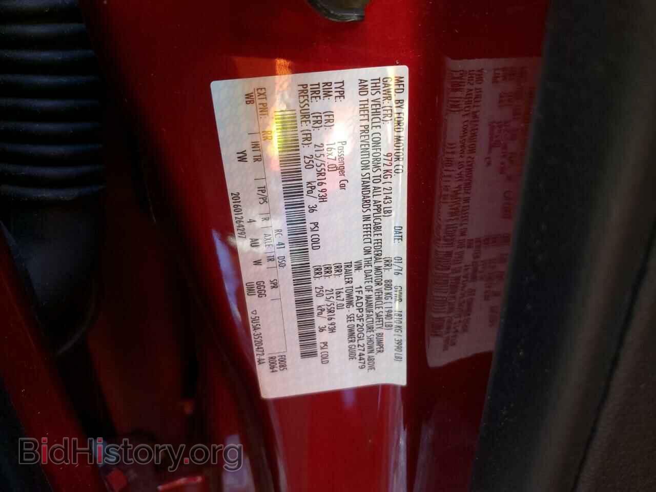 2016 FORD FOCUS - VIN: 1FADP3F20GL274479 - Photo 10