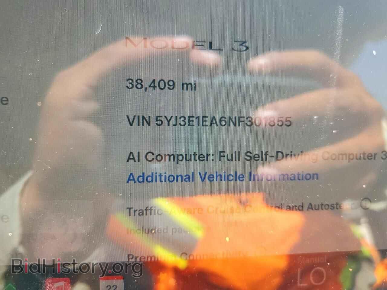 2022 TESLA MODEL 3 - VIN: 5YJ3E1EA6NF301855 - Photo 9