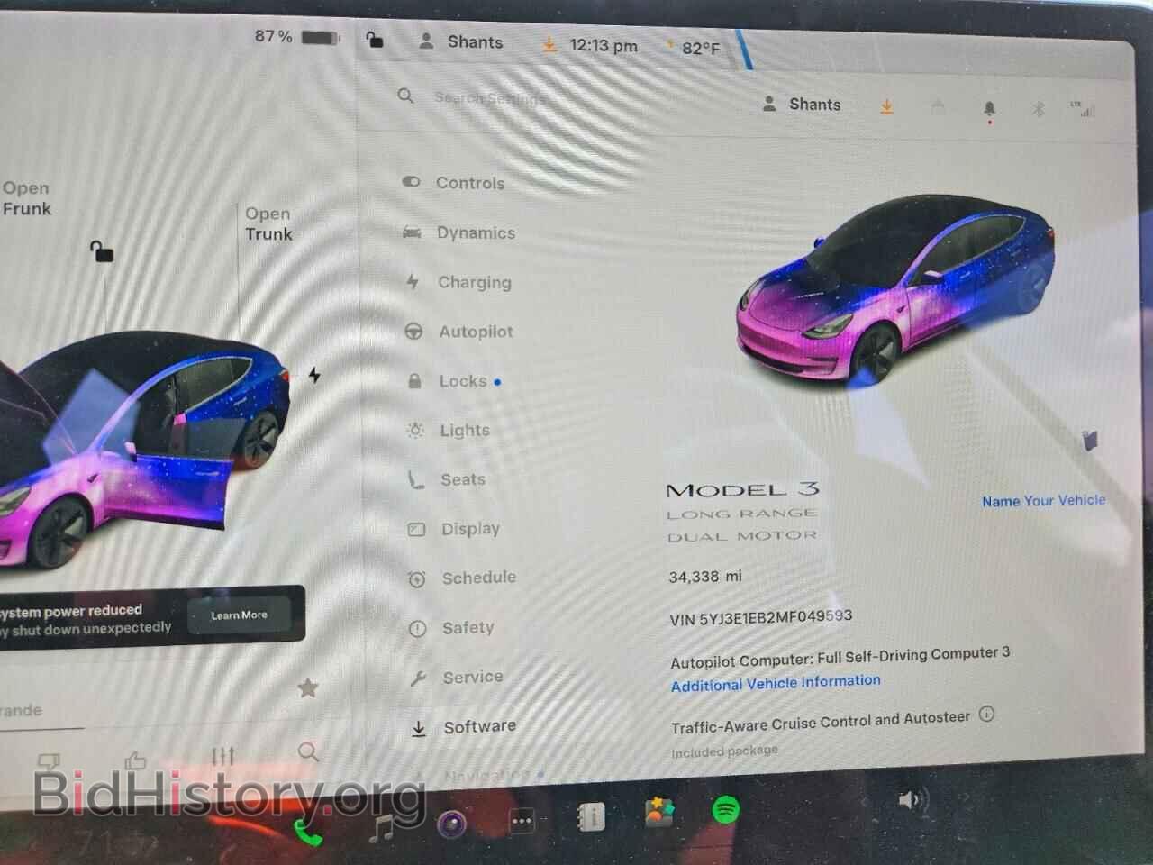 2021 TESLA MODEL 3 - VIN: 5YJ3E1EB2MF049593 - Photo 9