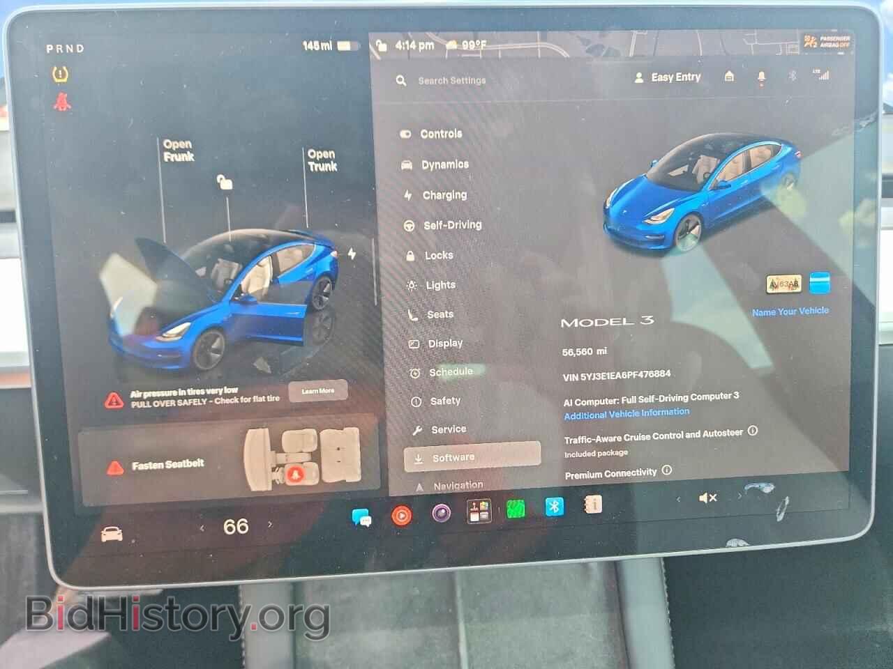 2023 TESLA MODEL 3 - VIN: 5YJ3E1EA6PF476884 - Фото 9