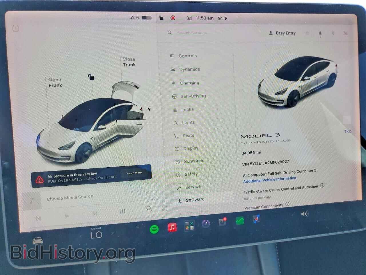 2021 TESLA MODEL 3 - VIN: 5YJ3E1EA2MF029027 - Фото 9