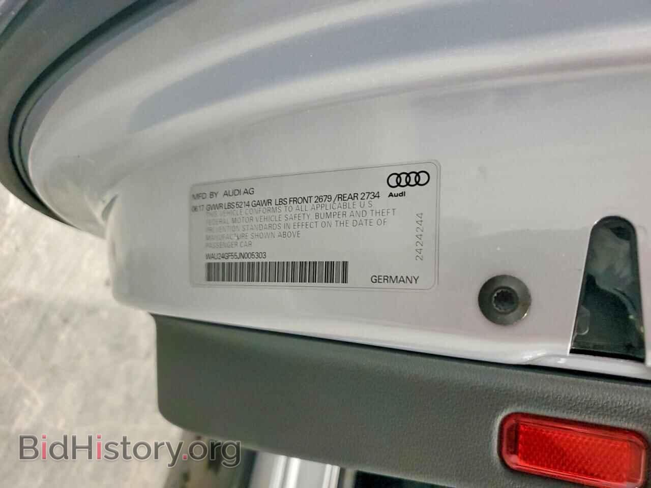 2018 AUDI S5/RS5 - VIN: WAU24GF55JN005303 - Photo 13