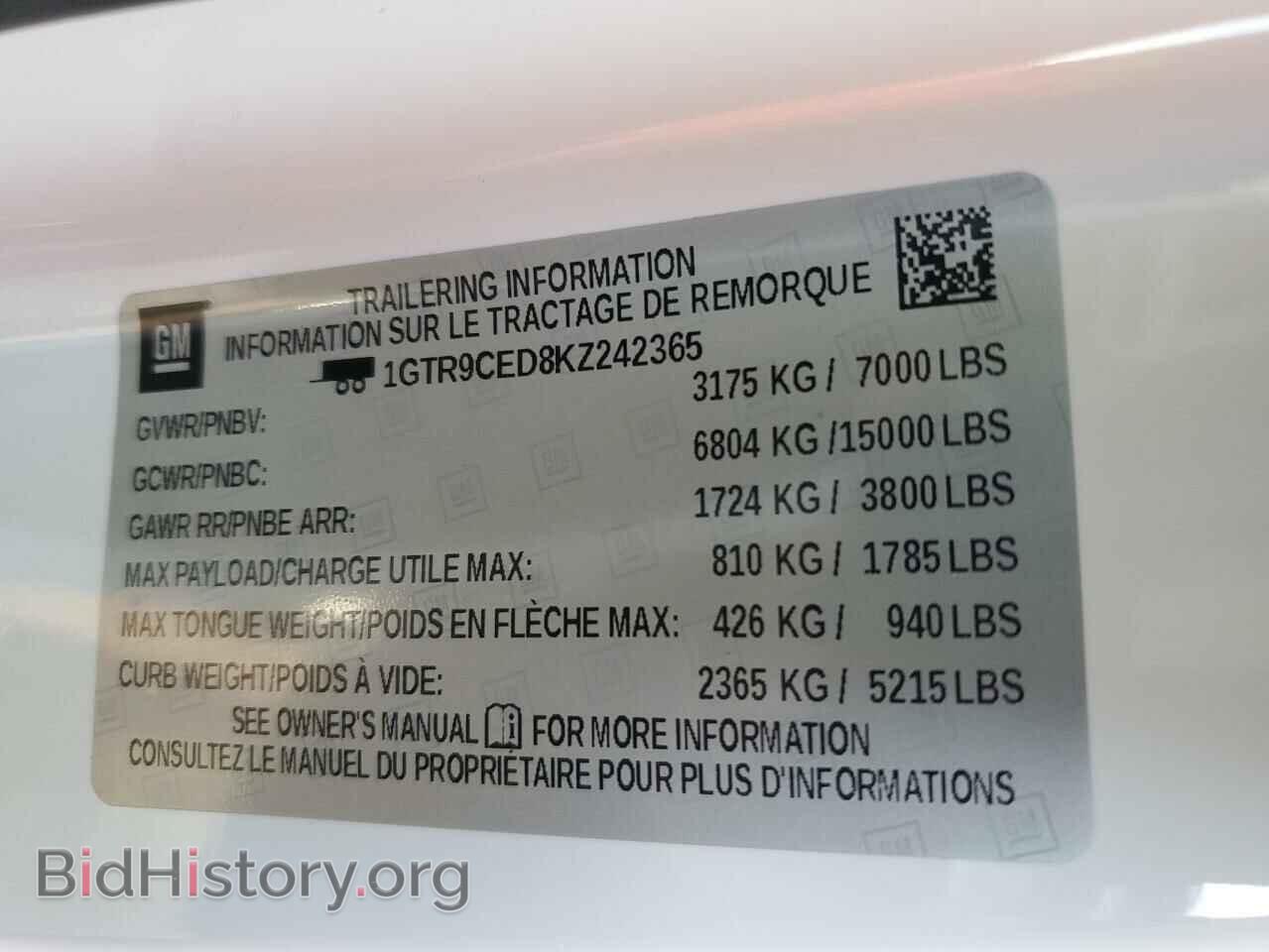 2019 GMC SIERRA - VIN: 1GTR9CED8KZ242365 - Фото 13
