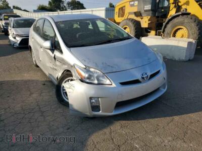 2011 Toyota PRIUS, серебристый — VIN JTDKN3DU5B5311132, Copart