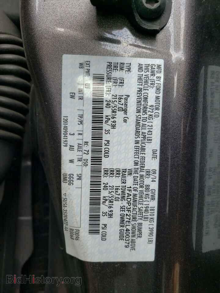 2014 FORD FOCUS - VIN: 1FADP3F27EL400379 - Photo 12