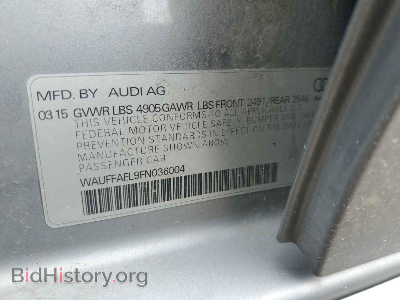2015 AUDI A4 - VIN: WAUFFAFL9FN036004 - Фото 12