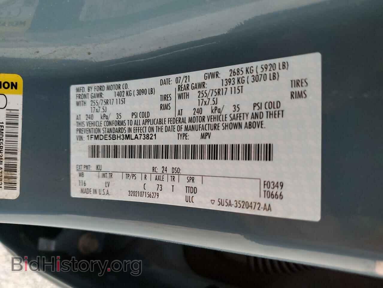 2021 FORD BRONCO - VIN: 1FMDE5BH3MLA73821 - Photo 10