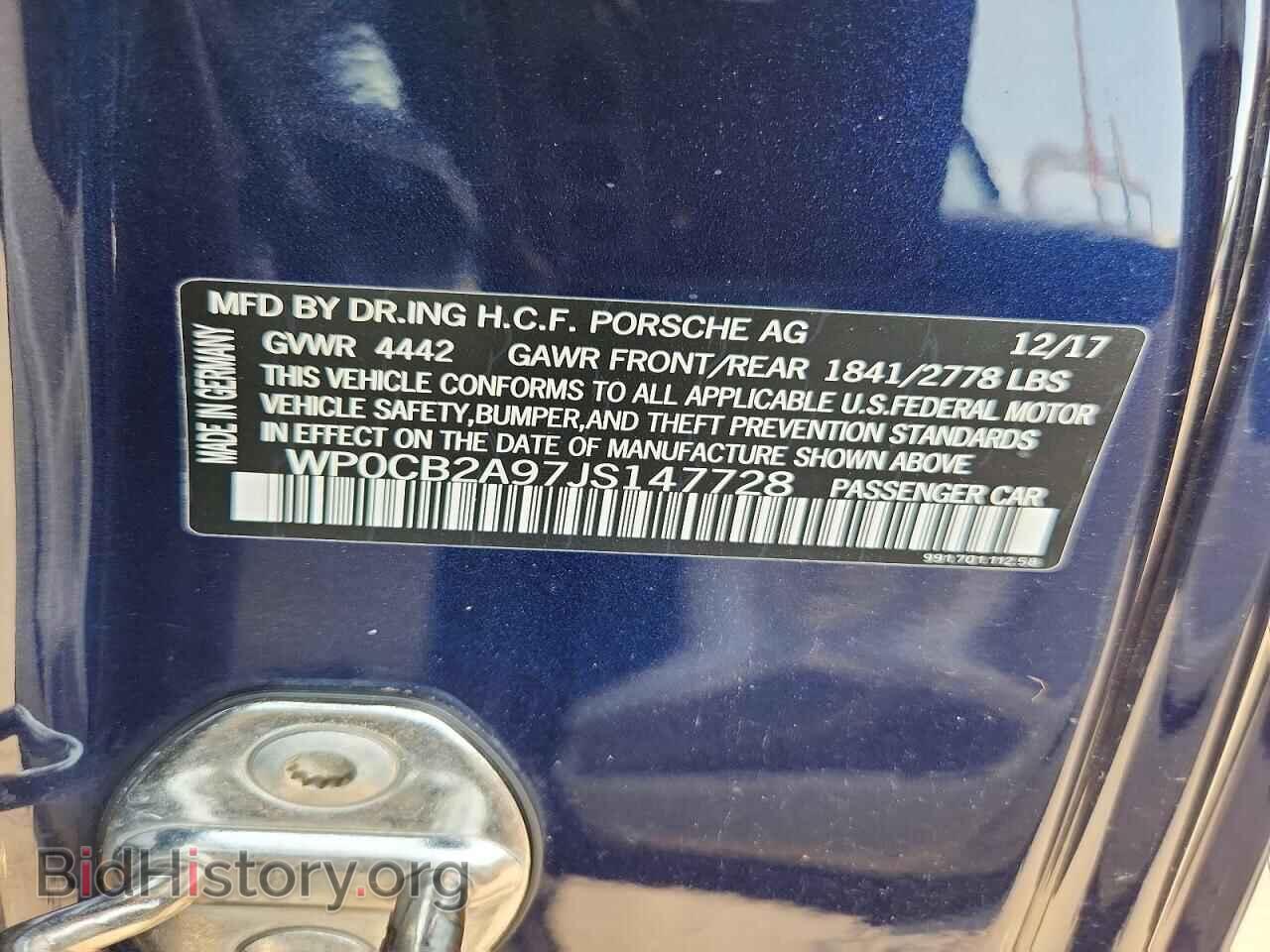 2018 PORSCHE 911 - VIN: WP0CB2A97JS147728 - Photo 12
