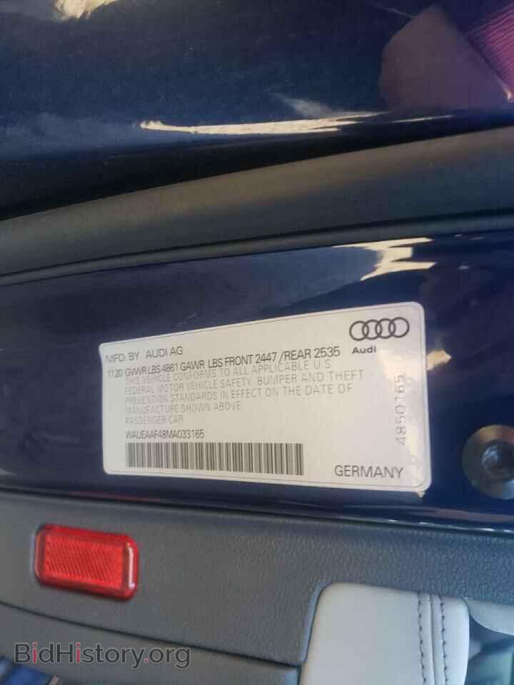 2021 AUDI A4 - VIN: WAUEAAF48MA033165 - Photo 10