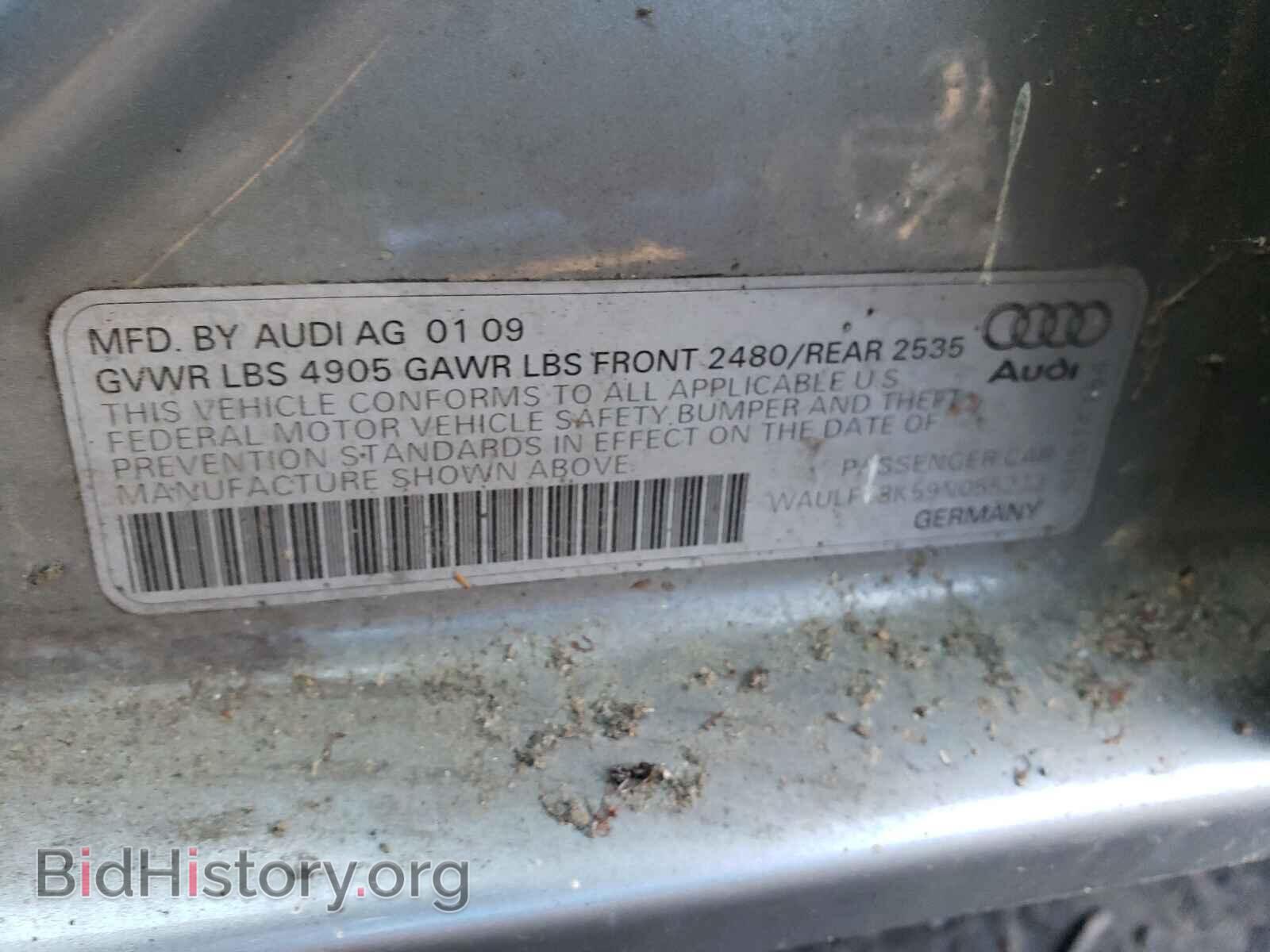 2009 AUDI A4 - VIN: WAULF78K59N055213 - Фото 10