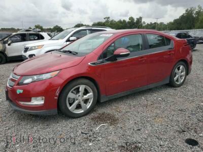 2013 Chevrolet VOLT, red — VIN 1G1RG6E46DU140885, Copart