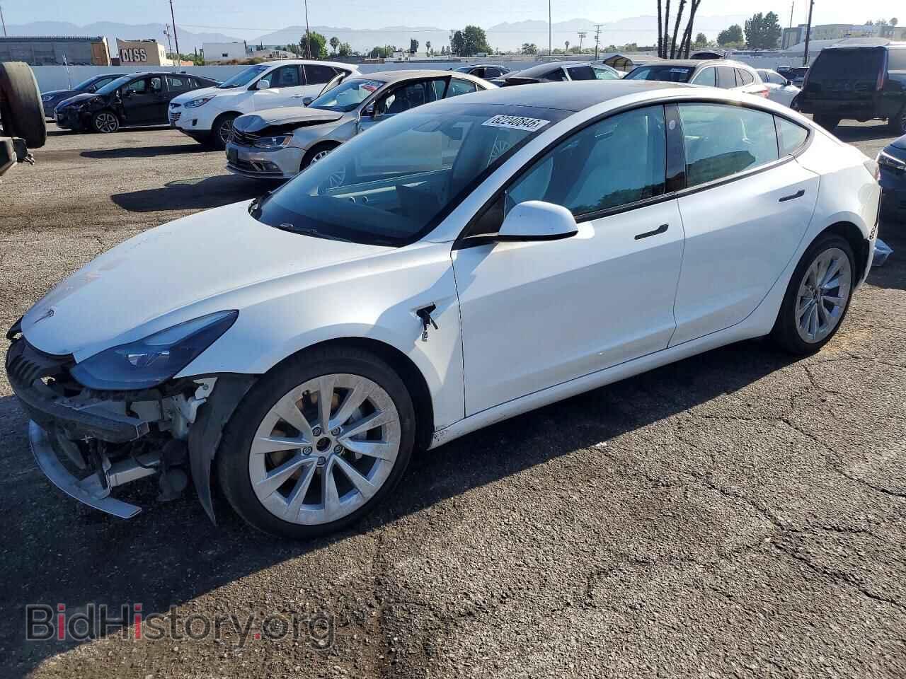 Photo 5YJ3E1EB5NF103762 - TESLA MODEL 3 2022
