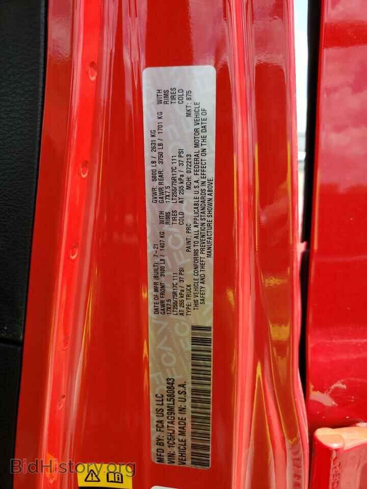 2021 JEEP GLADIATOR - VIN: 1C6HJTAG9ML580843 - Photo 12