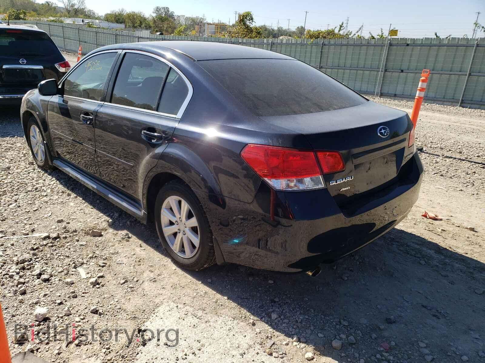 2012 SUBARU LEGACY - VIN: 4S3BMCB69C3040726 - Фото 3