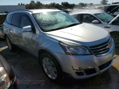 2015 Chevrolet TRAVERSE Traverse L, серебристый — VIN 1GNKRGKD9FJ313050, Copart