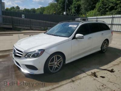 2015 Mercedes-Benz E-CLASS 350 4MATIC Wagon, white — VIN WDDHH8JB7FB128622, Copart