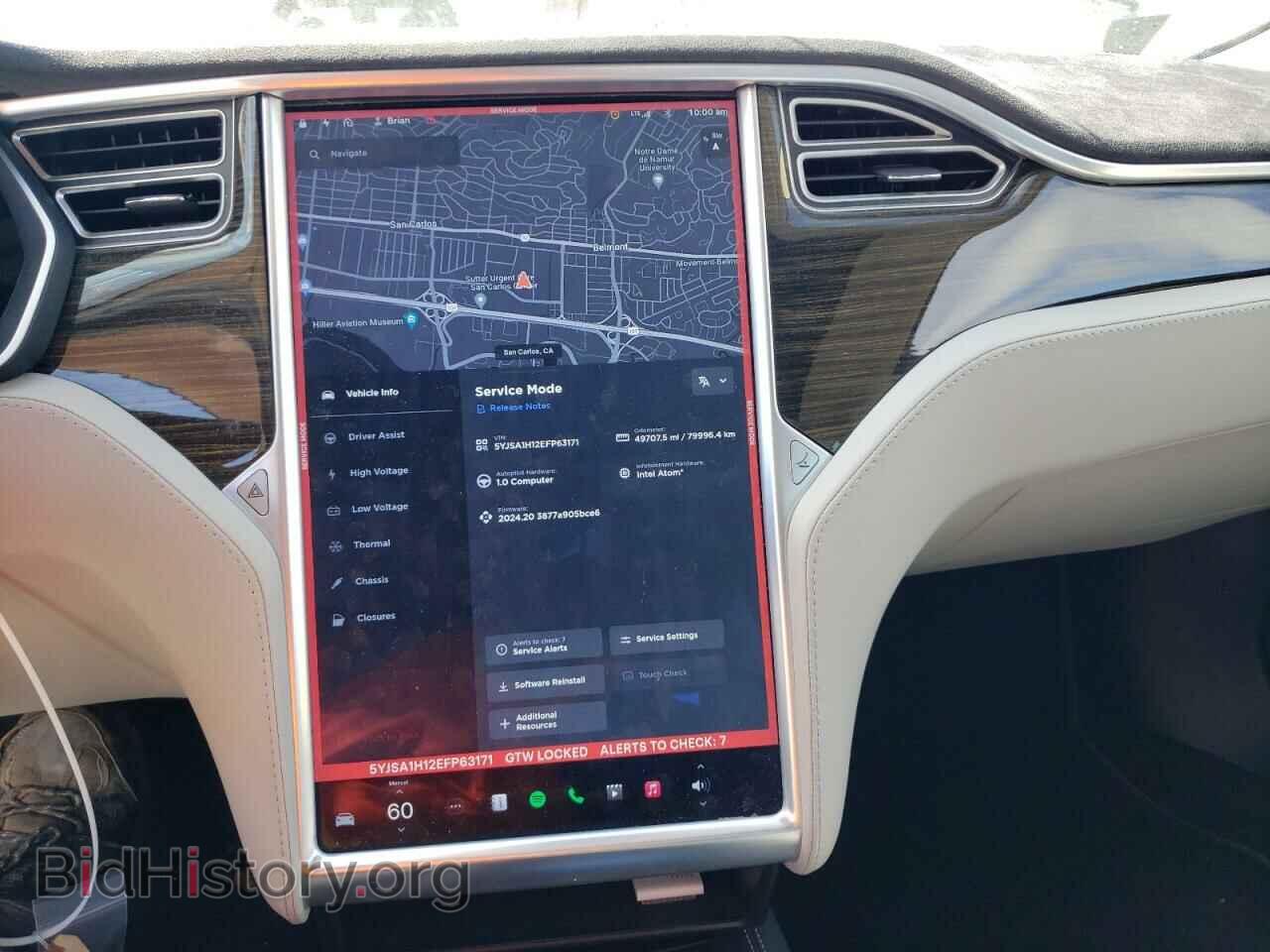 2014 TESLA MODEL S - VIN: 5YJSA1H12EFP63171 - Photo 9