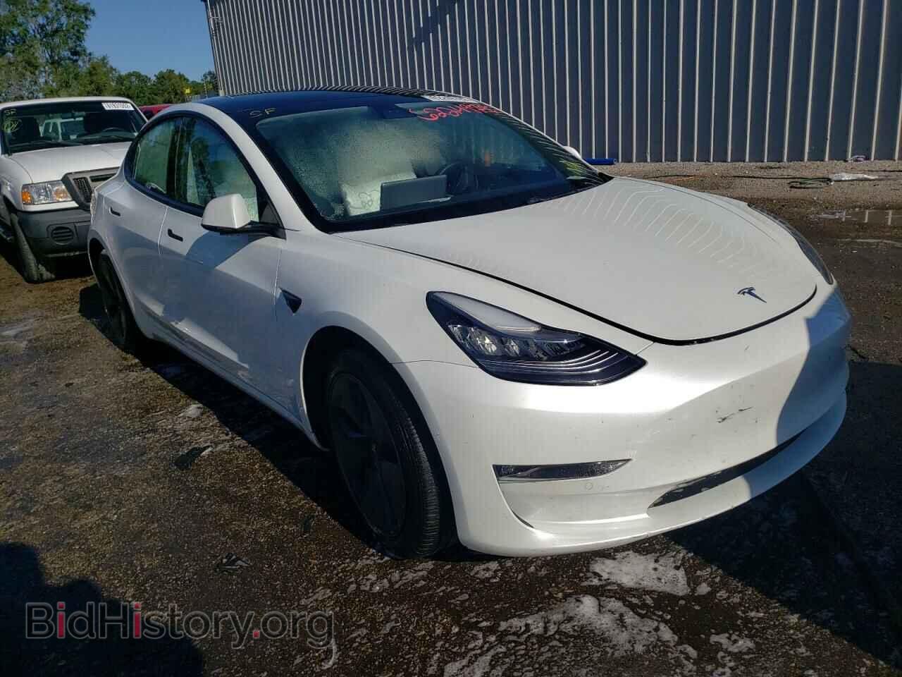 Photo 5YJ3E1EB0MF855948 - TESLA MODEL 3 2021