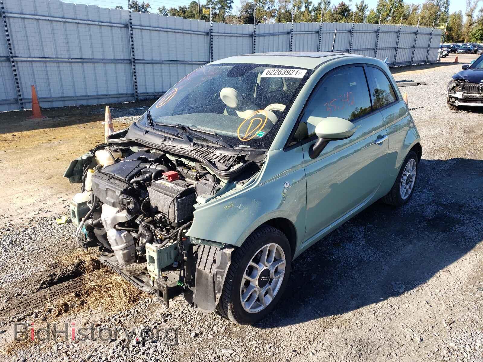 2015 FIAT 500 - VIN: 3C3CFFAR5FT569955 - Фото 2