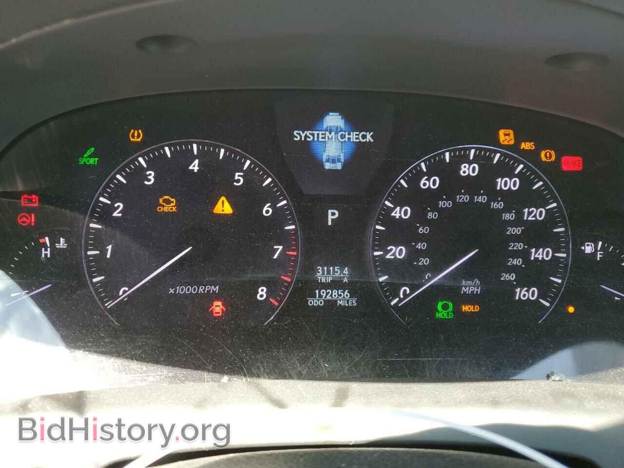 2007 LEXUS LS460 - VIN: JTHGL46F375020215 - Фото 9