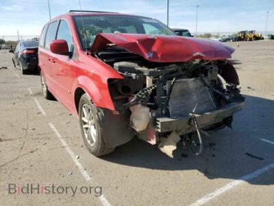 2013 Dodge CARAVAN Grand Cara, красный — VIN 2C4RDGCG1DR685568, Copart