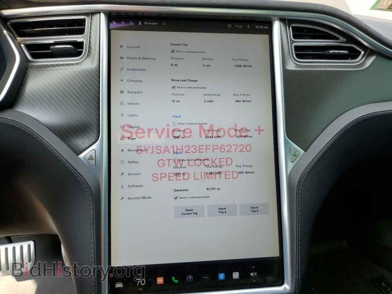 2014 TESLA MODEL S - VIN: 5YJSA1H23EFP62720 - Photo 9