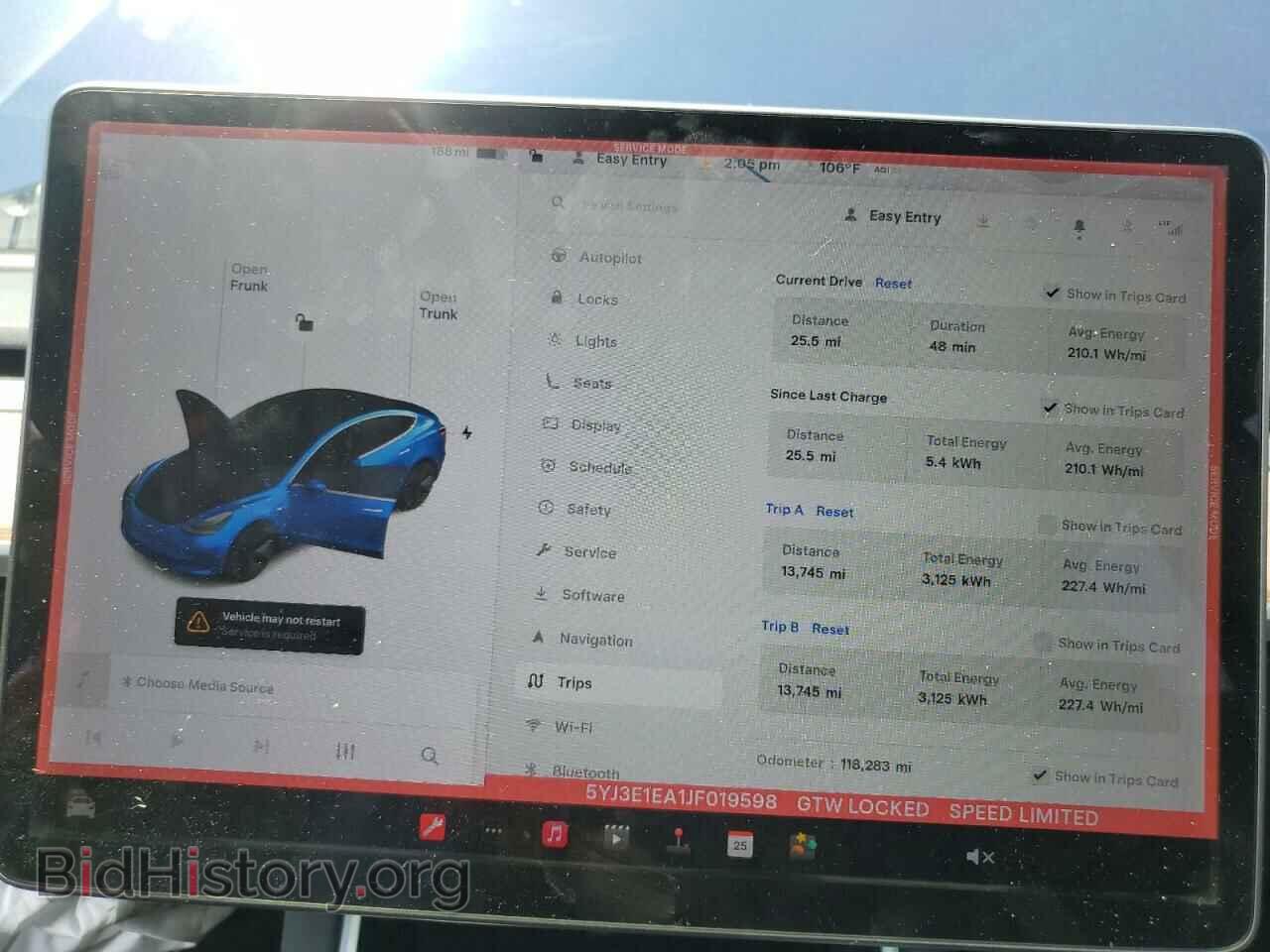 2018 TESLA MODEL 3 - VIN: 5YJ3E1EA1JF019598 - Фото 9
