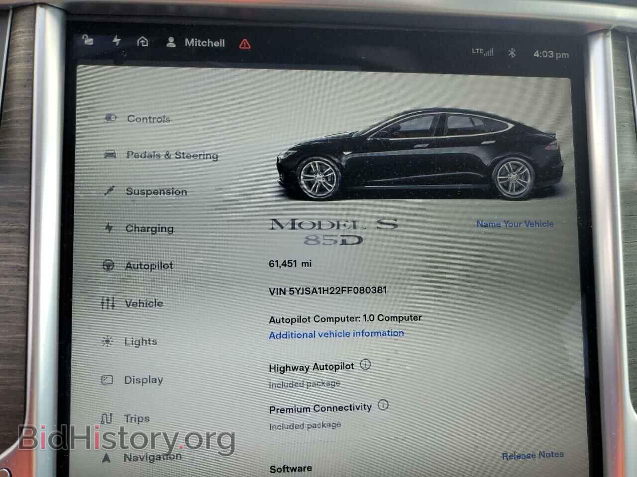 2015 TESLA MODEL S - VIN: 5YJSA1H22FF080381 - Фото 9