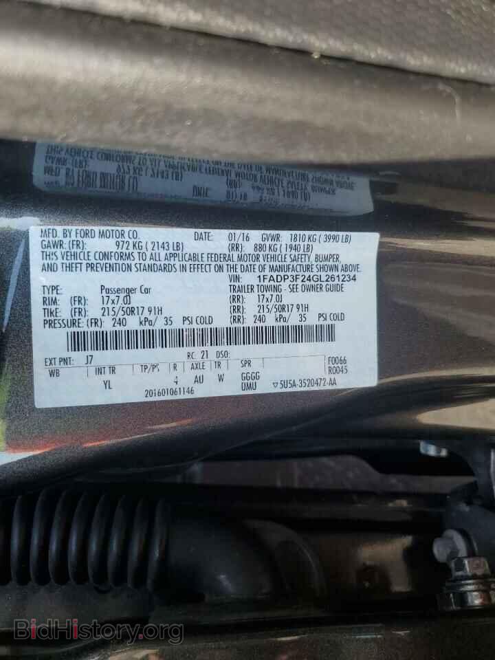 2016 FORD FOCUS - VIN: 1FADP3F24GL261234 - Photo 12